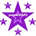The purple stars logo featuring a large central purple star surrounded by 5 smaller stars