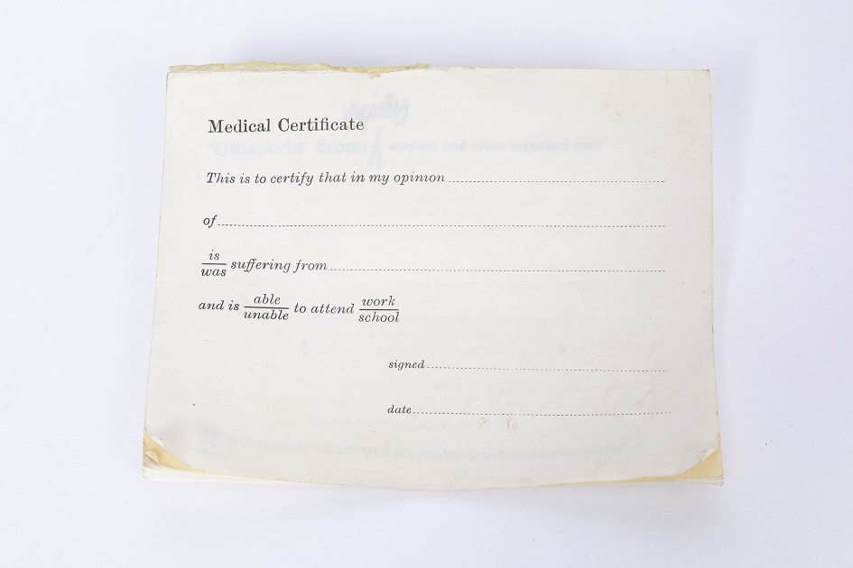Doctor's Certificate