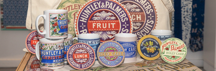 Huntley & Palmers products in The MERL gift shop.